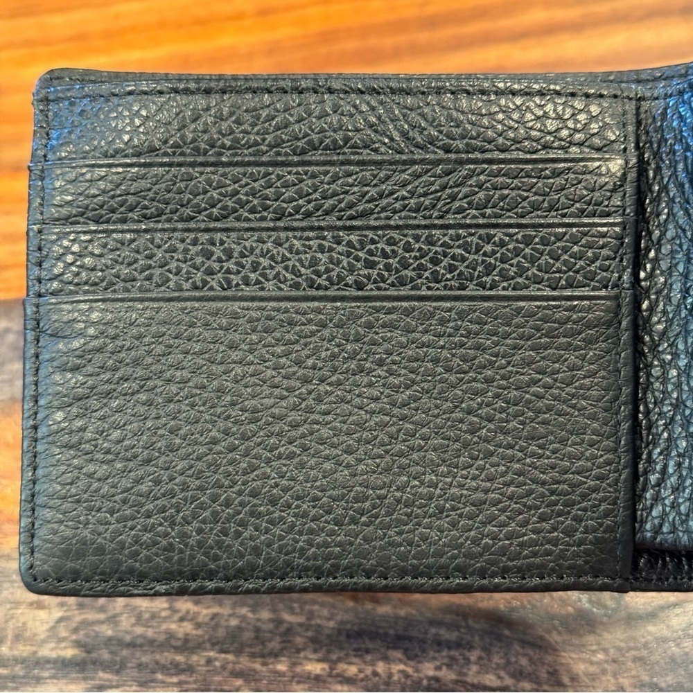 Genuine Croc Leather Wallet Dark Olive Color - Picture 6 of 10